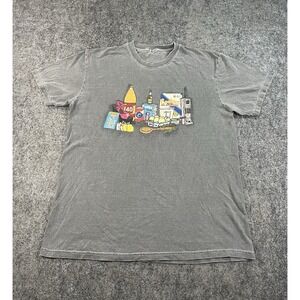 40s and Shorties x Cookies Homemade T Shirt Mens Large Faded Gray Grunge Skater